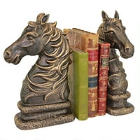 Design Toscano Woodie Wagon Cast Iron Sculptural Bookend Pair